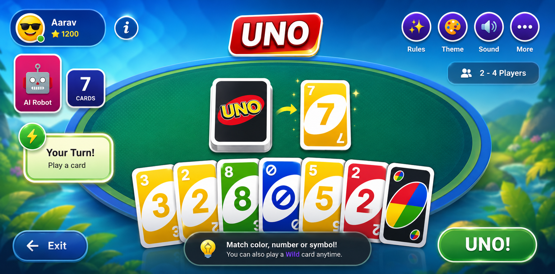 Uno Game screenshot 2